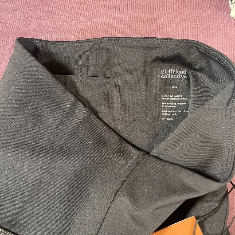 Girlfriend Collective Extra High Rise Leggings in Black - Size XS NWT - Picture 6 of 7